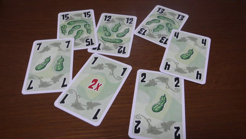 フリードマン・フリーゼのトリックテイキングカードゲーム「５本のキュウリ」ボードゲームレビュー