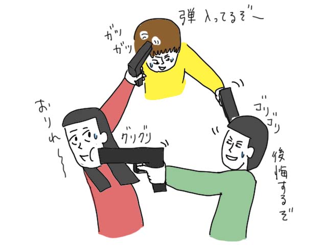 映画のワンシーンみたいなブラフパーティゲーム キャッシュ ガンズ キャッシュアンドガンズ ボードゲームレビュー Board Game Map