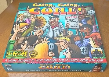 【部下と遊んだらダメなやつ】「オークション狂想曲（Going, Going, GONE!）」ボードゲームレビュー
